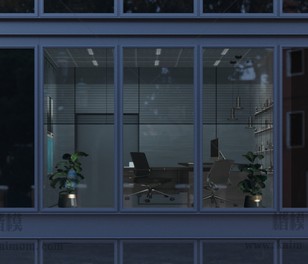 办公_日景EXR贴图模型-1