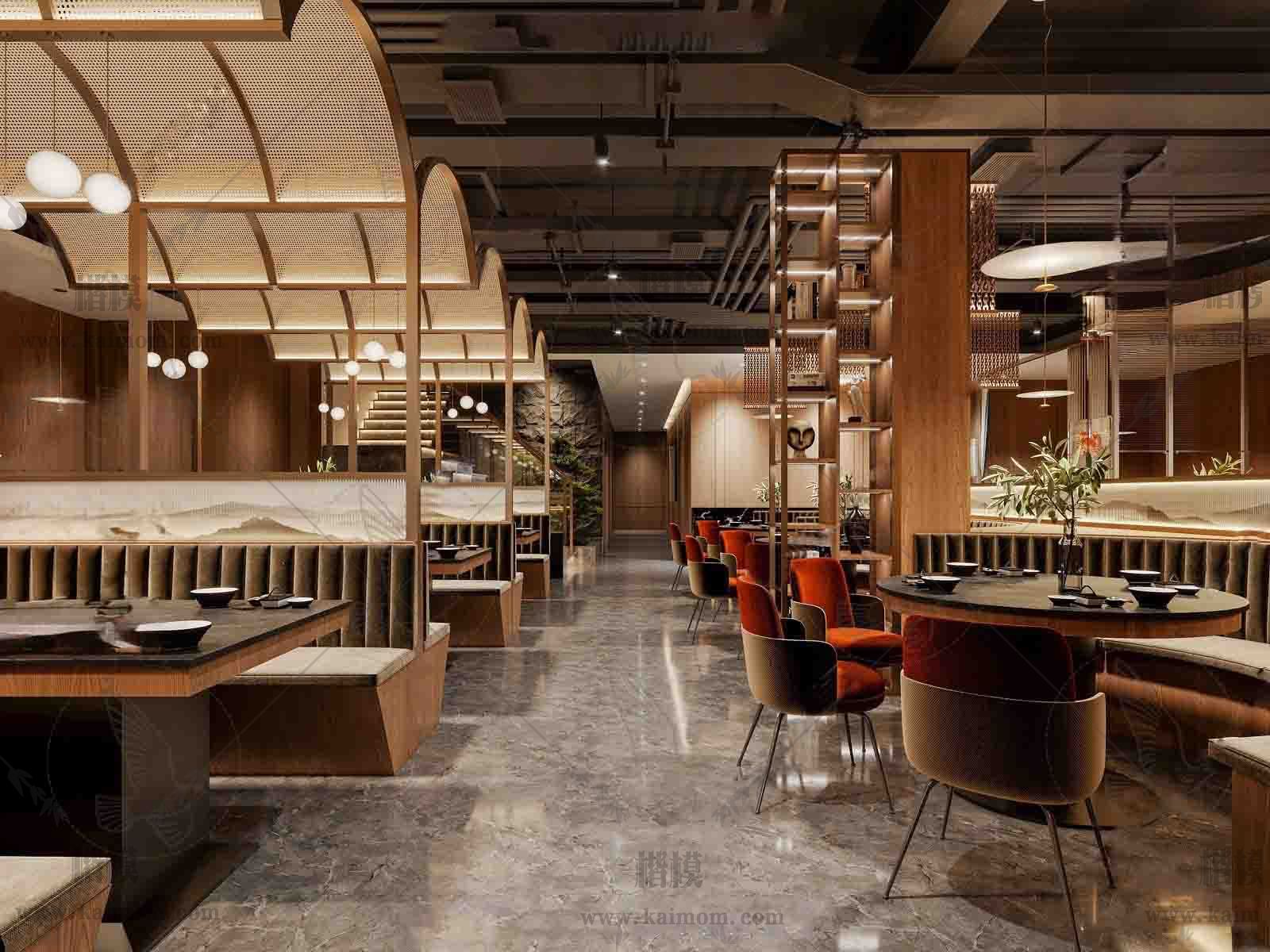 办公空间SU模型下载-1