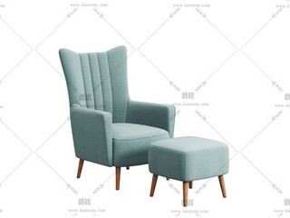 单人沙发，酷家乐直传，Max通用-1