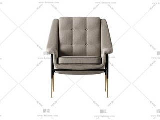 单人沙发，酷家乐直传，Max通用-1