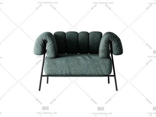 单人沙发，酷家乐直传，Max通用-1