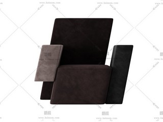 单人沙发，酷家乐直传，Max通用-1