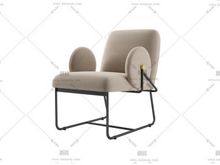 单人沙发，酷家乐直传，Max通用-1