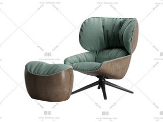 休闲椅模型，酷家乐直传，max文件通用-1