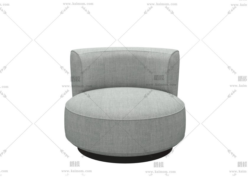 单人沙发，酷家乐直传，Max通用-1