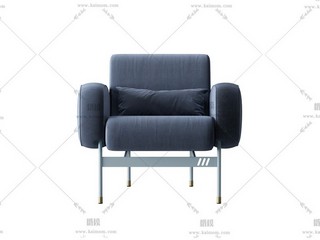 单人沙发，酷家乐直传，Max通用-1