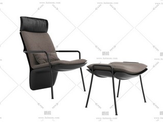 单人沙发，酷家乐直传，Max通用-1