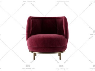 单人沙发，酷家乐直传，Max通用-1