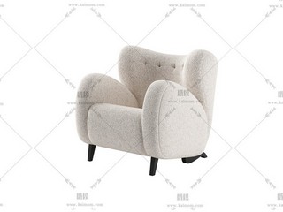 单人沙发，酷家乐直传，Max通用-1