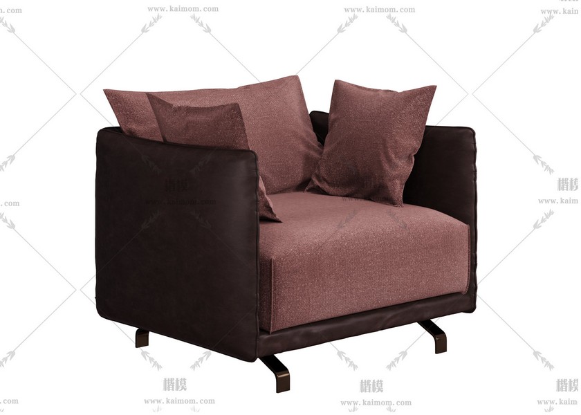 单人沙发，酷家乐直传，Max通用-1