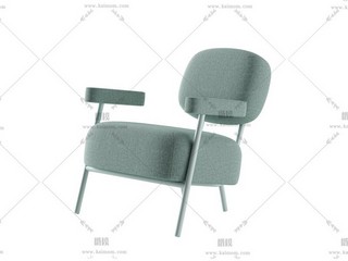 休闲椅模型，酷家乐直传，max文件通用-1