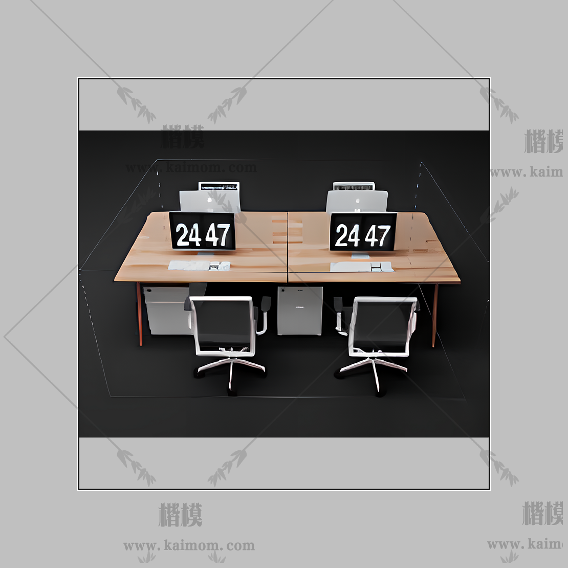 d5办公桌模型下载-1