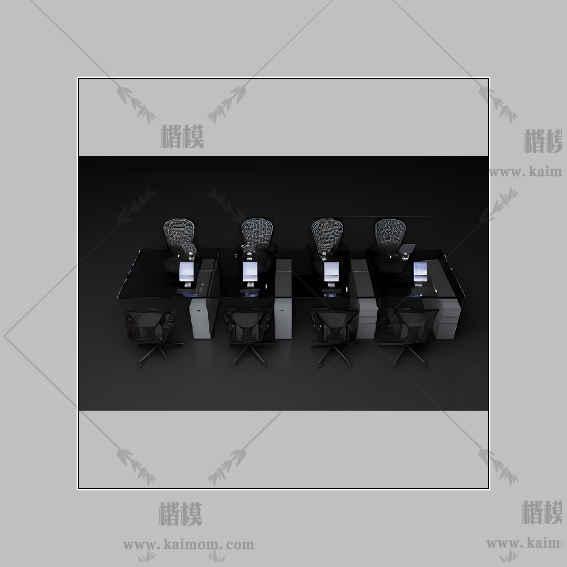 d5办公桌模型下载-1