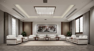 公司接待空间SU模型下载-1