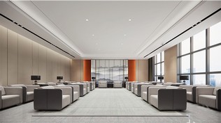 公司接待空间SU模型下载-1