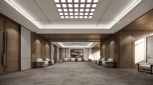 公司接待空间SU模型下载-1