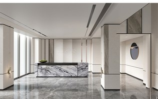 公司前台空间SU模型下载-1