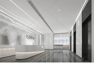 公司前台空间SU模型下载-1