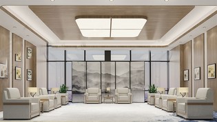 公司接待空间SU模型下载-1