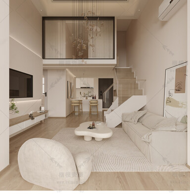 LOFT公寓SU模型下载-1
