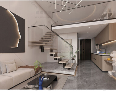 LOFT公寓SU模型下载-1