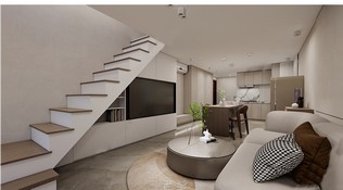 LOFT公寓SU模型下载-1