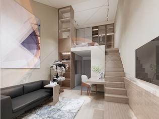 LOFT公寓SU模型下载-1
