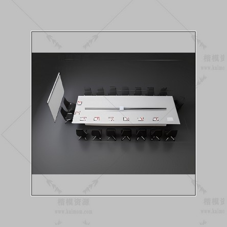 D5会议桌模型下载-1