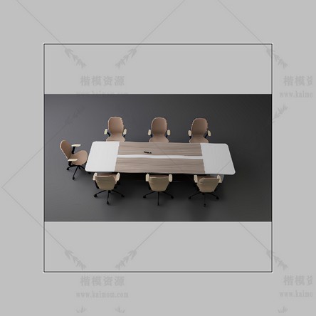 D5会议桌模型下载-1