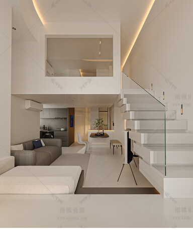 LOFT公寓SU模型下载-1