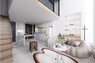 LOFT公寓SU模型下载-1