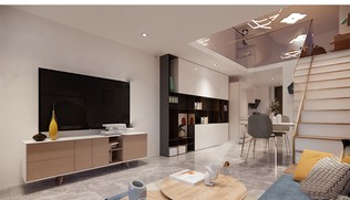 LOFT公寓SU模型下载-1