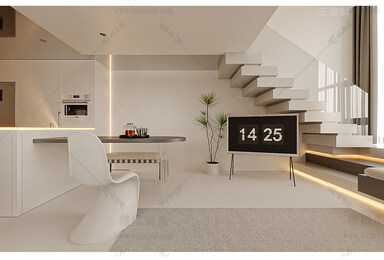 LOFT公寓SU模型下载-2