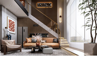 LOFT公寓SU模型下载-1