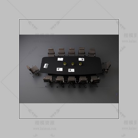 D5会议桌模型下载-1