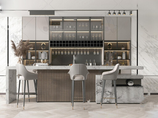 SU中岛台模型下载-1