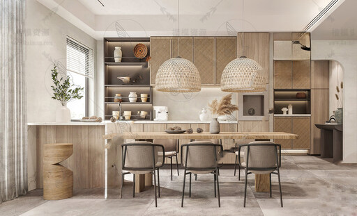 SU中岛台模型下载-1