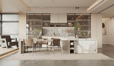 厨房中岛台SU模型下载-1