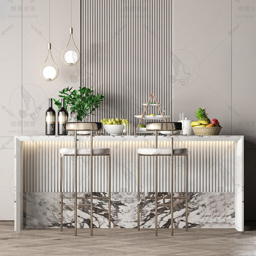 SU中岛台模型下载-1