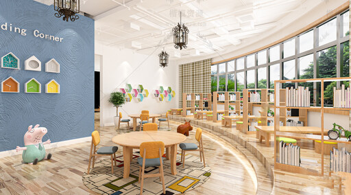 书店空间SU模型下载-1