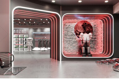 现代科技风男装服装店-1