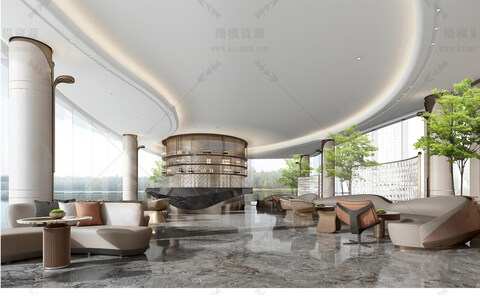 售楼处SU模型下载-2
