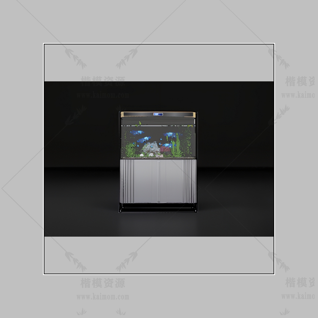D5鱼缸模型下载-1