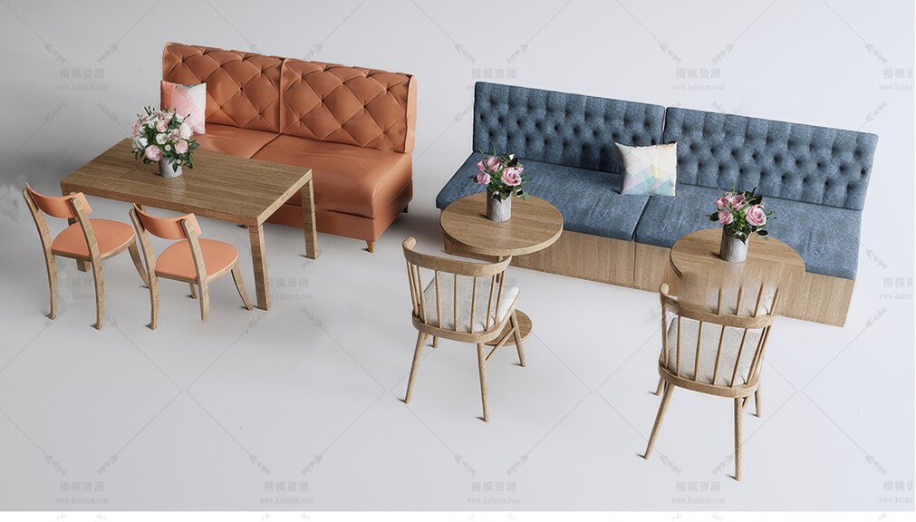 卡座SU模型下载-1