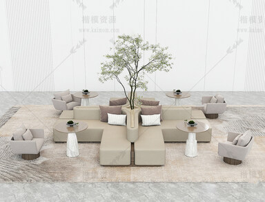 卡座SU模型下载-1