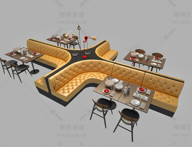 卡座SU模型下载-1