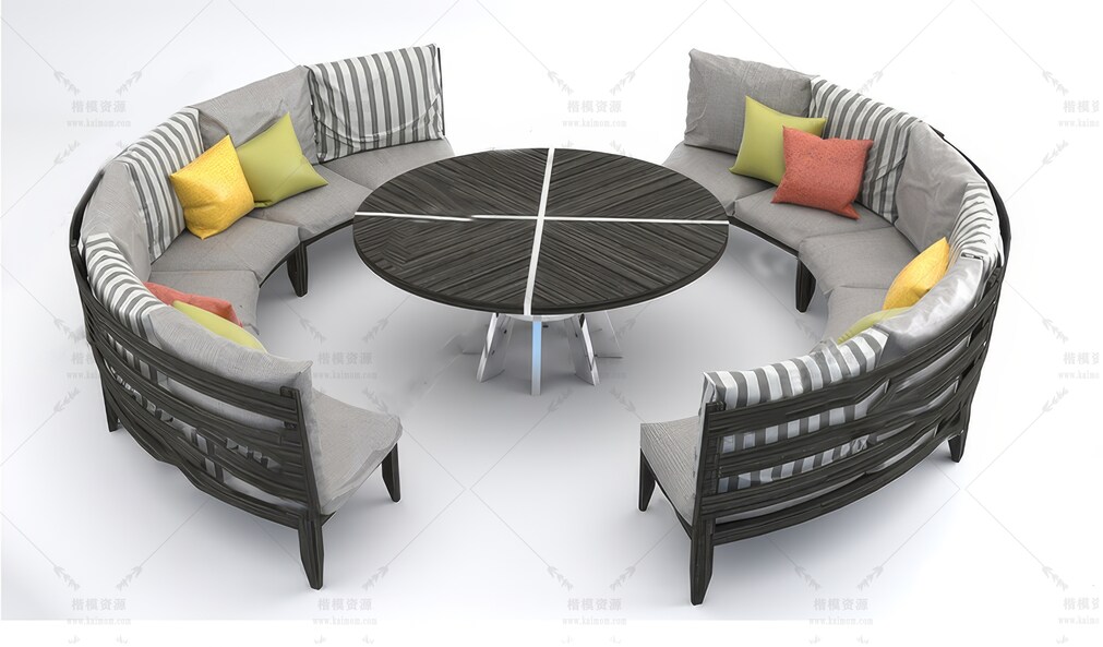 卡座SU模型下载-1