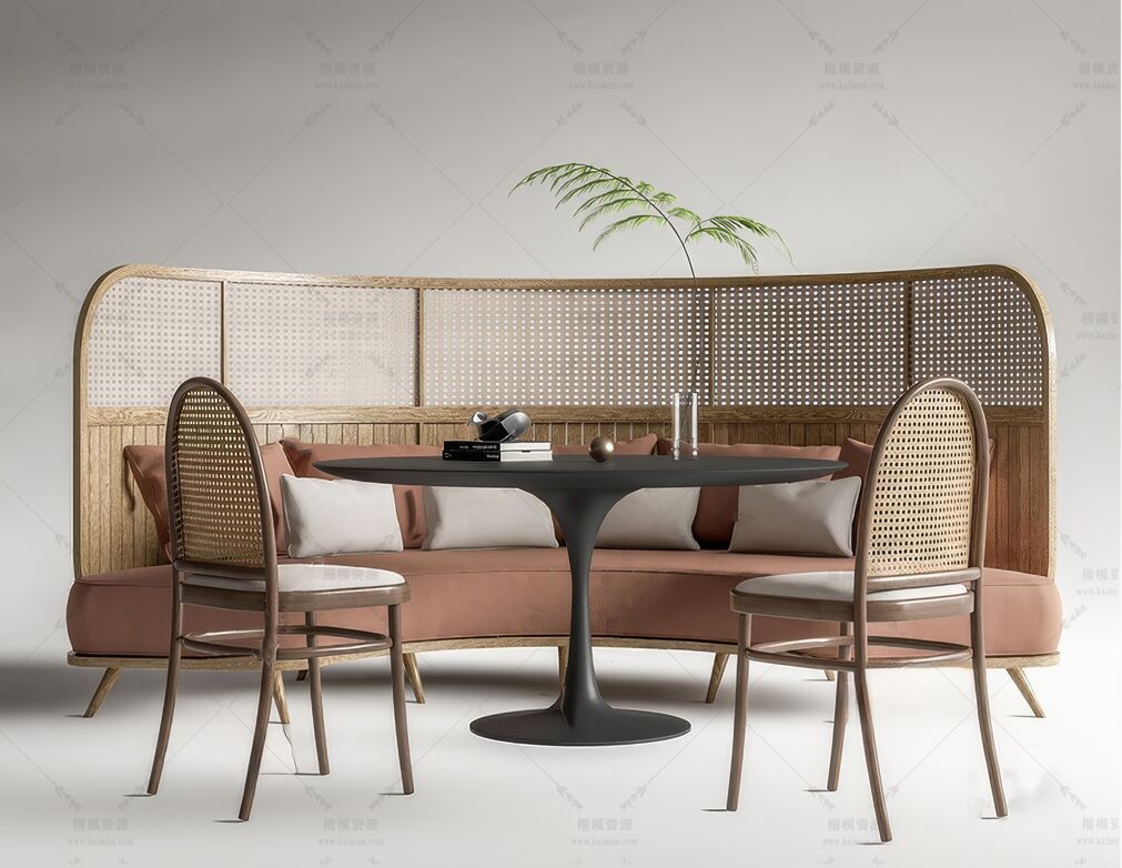 卡座SU模型下载-1