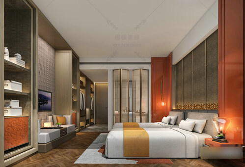 SU卧室模型下载-1