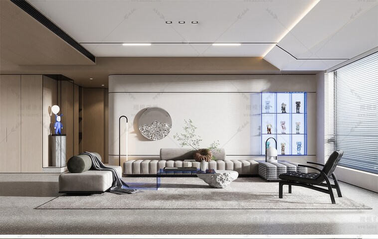 SU客餐厅模型下载-1